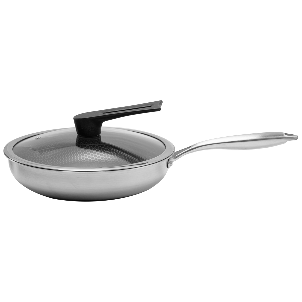 Sartén UYO 28cm Acero Inoxidable, Tapa – vista principal