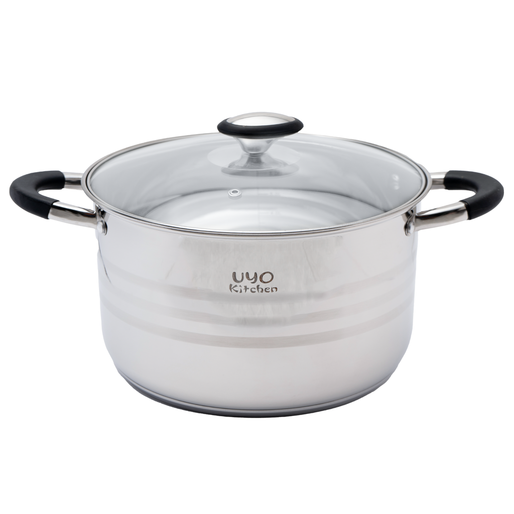 Batería de cocina UYO 9pzas, Acero Inoxidable – detalle