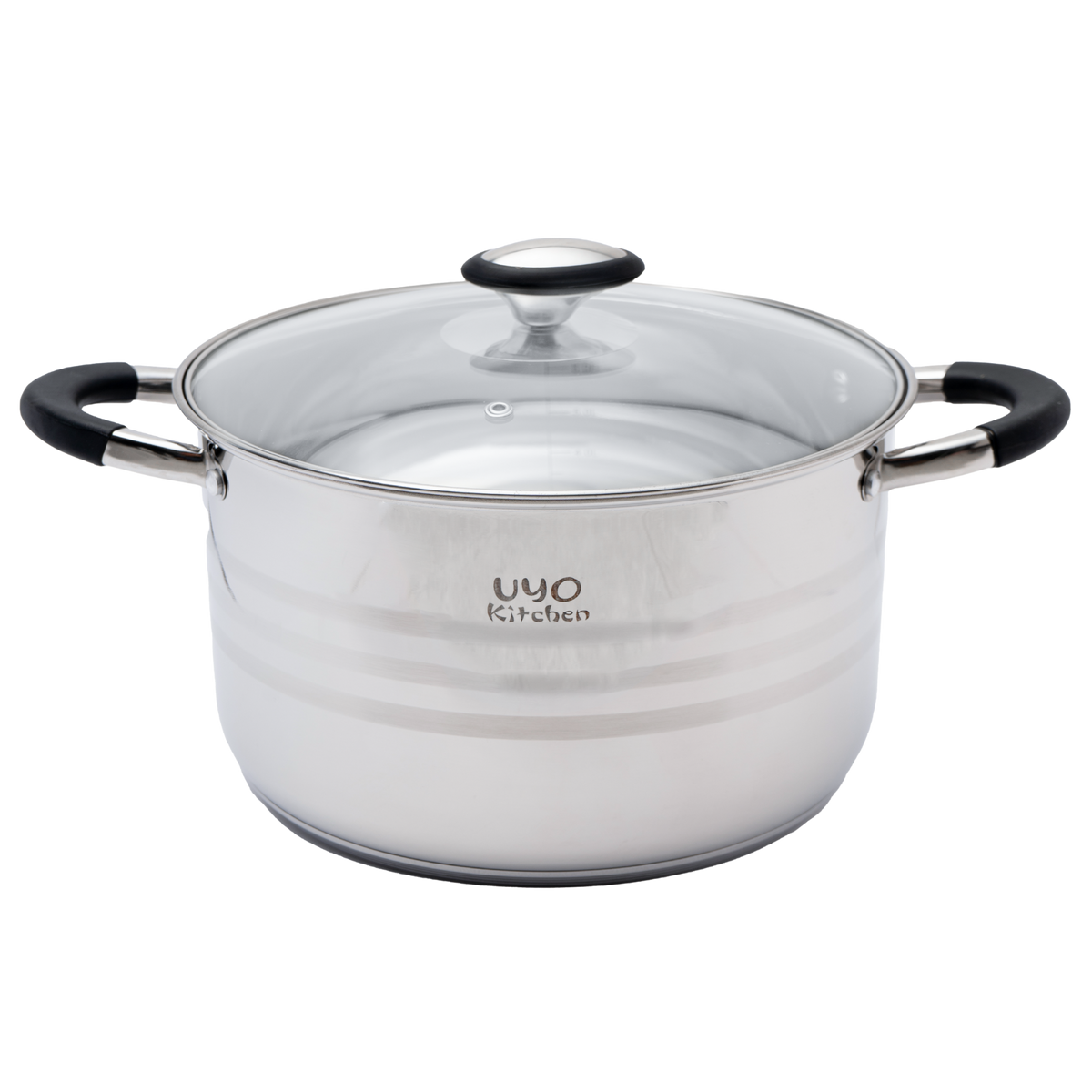 Batería de cocina UYO 9pzas, Acero Inoxidable – detalle