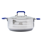 Batería de cocina UYO 2Ollas, Acero Inoxidable – vista lateral