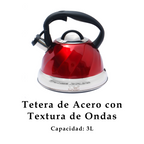 Tetera UYO 3L Acero, Ondas – en uso
