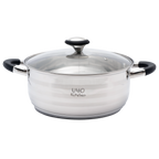 Batería de cocina UYO 9pzas, Acero Inoxidable – vista trasera