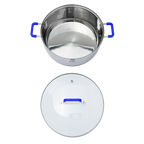 Batería de cocina UYO 2Ollas, Acero Inoxidable – ángulo superior