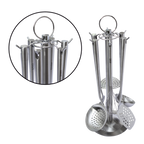 Utensilios UYO 7pzas, Acero Inoxidable – vista lateral