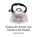 Tetera UYO 3L Acero, Ondas – vista trasera