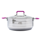 Batería de cocina UYO 2Ollas, Acero Inoxidable – vista lateral