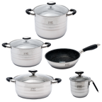 Batería de cocina UYO 9pzas, Acero Inoxidable – vista principal