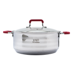 Batería de cocina UYO 2Ollas, Acero Inoxidable – vista lateral