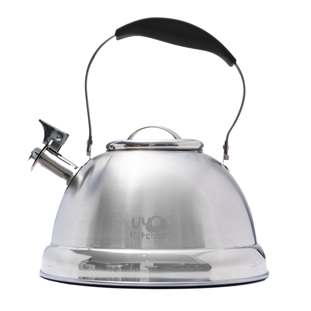 Tetera UYO 3L Acero, Silicón – vista lateral