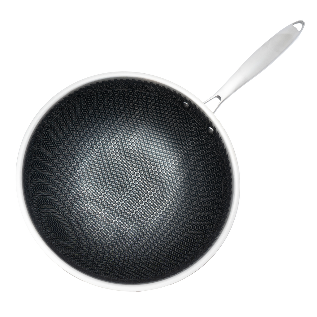 Wok UYO 30cm Antiadherente – vista lateral