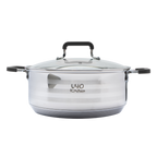 Batería de cocina UYO 2Ollas, Acero Inoxidable – vista trasera