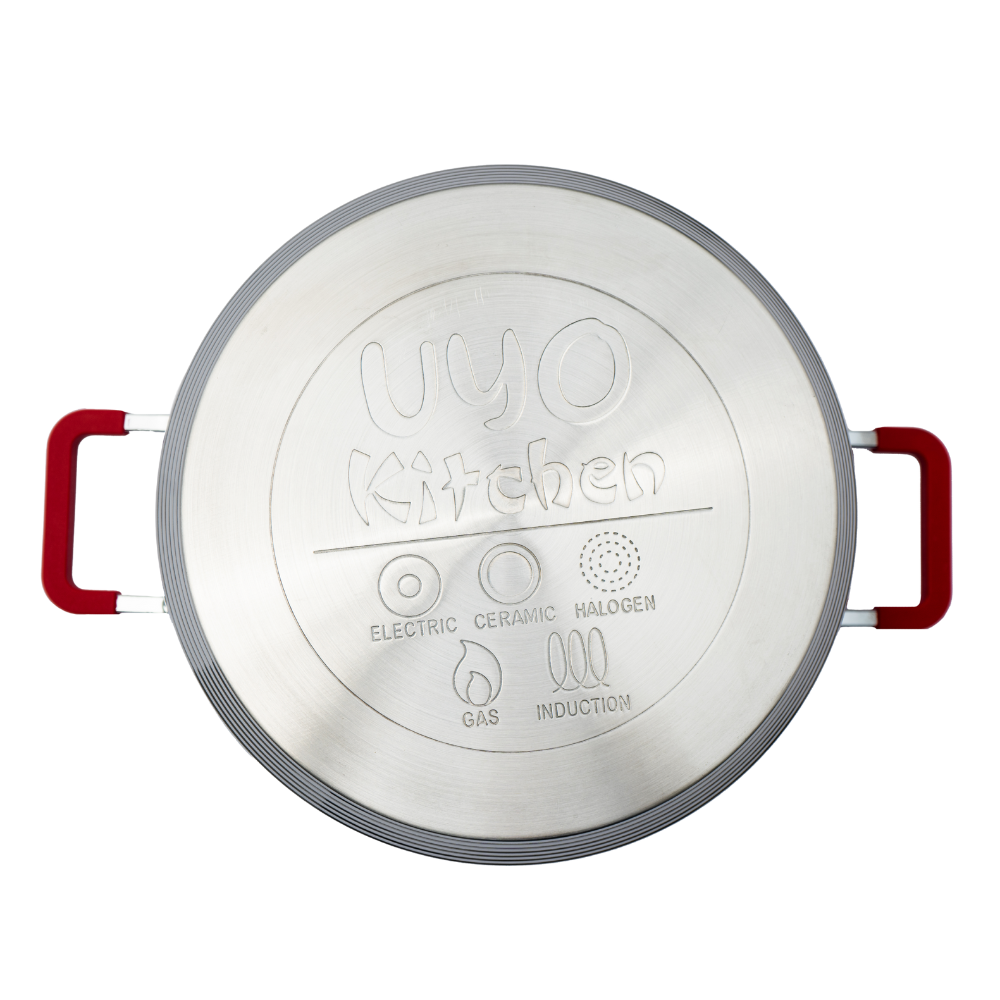 Batería de cocina UYO 2Ollas, Acero Inoxidable – detalle