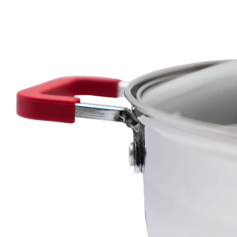 Batería de cocina UYO 2Ollas, Acero Inoxidable – vista trasera