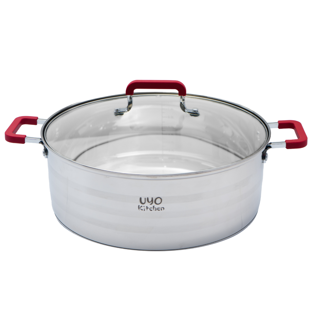 Batería de cocina UYO 2Ollas, Acero Inoxidable – packaging