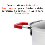 Batería de cocina UYO 2Ollas, Acero Inoxidable – ángulo superior