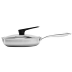 Sartén UYO 28cm Acero Inoxidable, Tapa – en uso