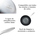 Wok UYO 30cm Antiadherente – ángulo superior