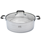Batería de cocina UYO 2Ollas, Acero Inoxidable – ángulo superior