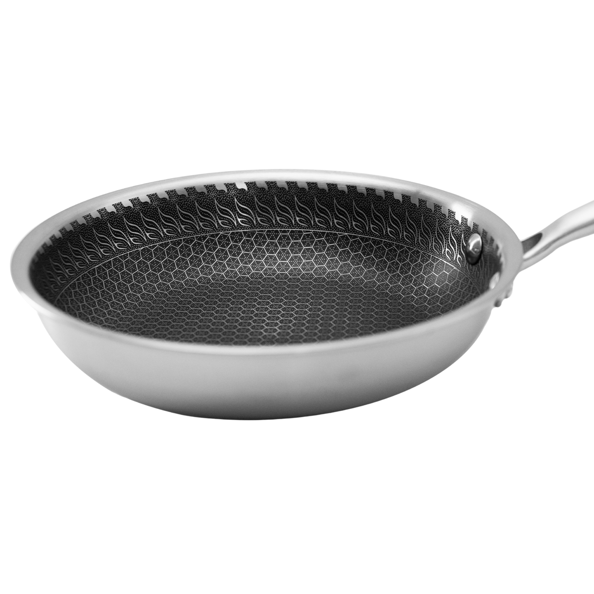 Sartén UYO 20cm Acero Inoxidable – en uso