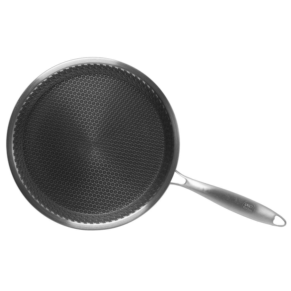 Pizza Pan UYO 28cm Acero Inoxidable – vista lateral