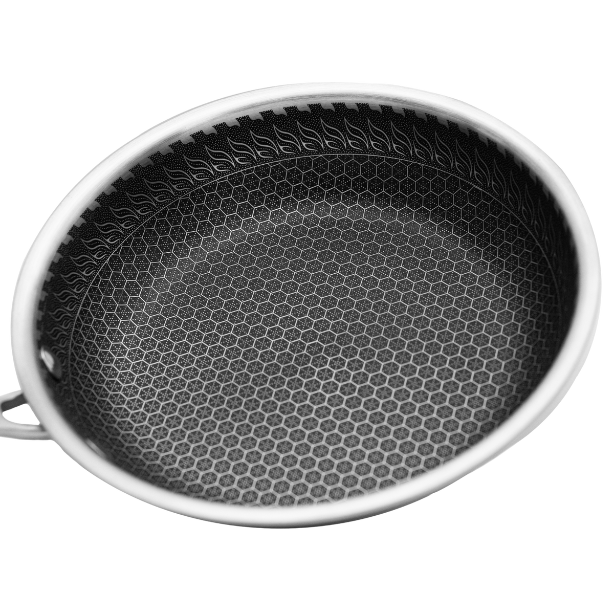 Sartén UYO 20cm Acero Inoxidable – ángulo superior