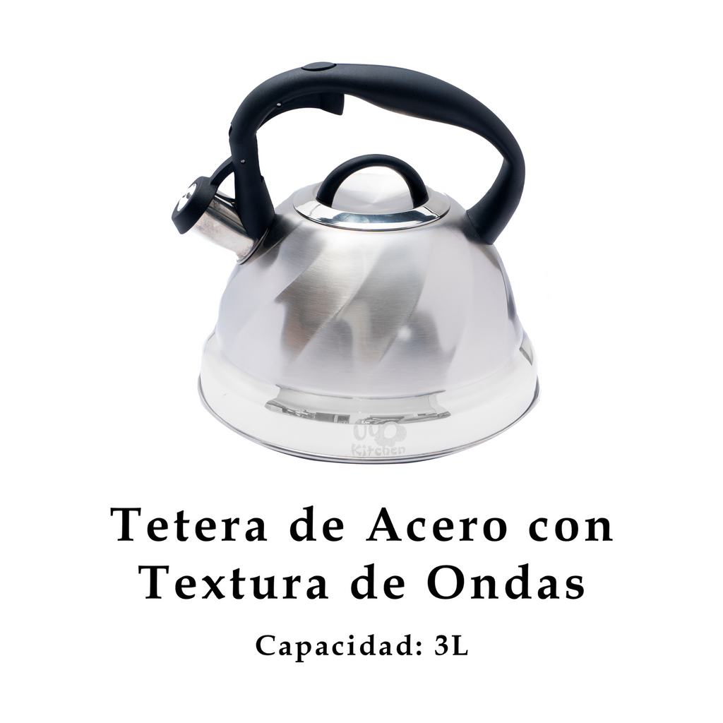 Tetera UYO 3L Acero, Ondas – packaging
