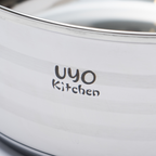 Batería de cocina UYO 2Ollas, Acero Inoxidable – vista lateral