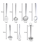Utensilios UYO 7pzas, Acero Inoxidable – en uso